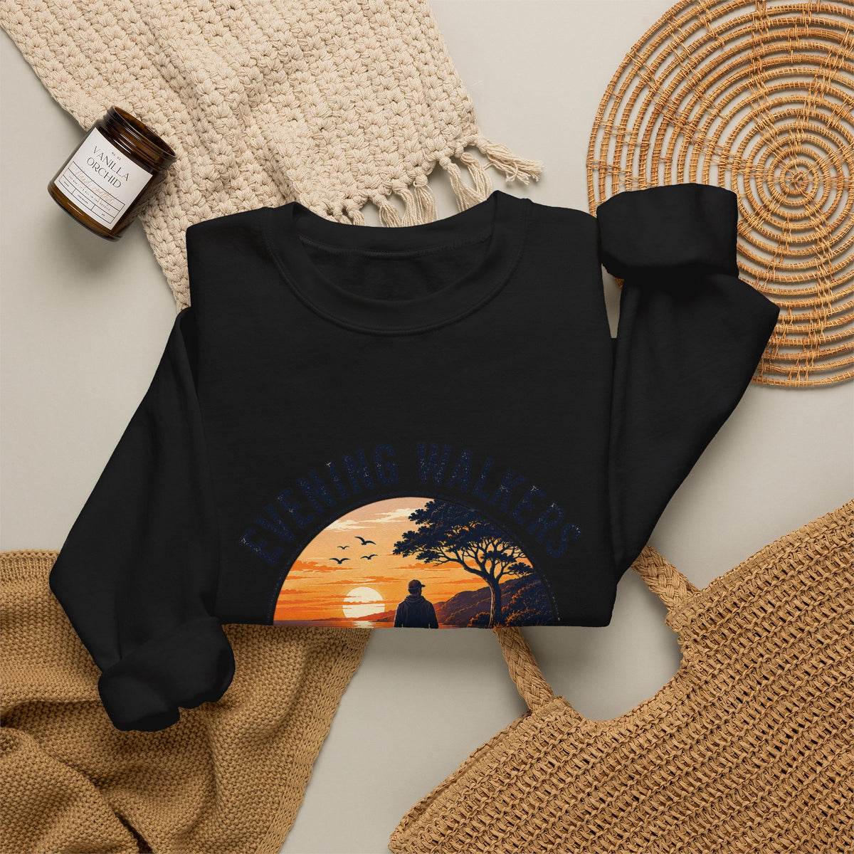 Evening Walkers Sweatshirt — "Just One More Sunset Walk" Crewneck