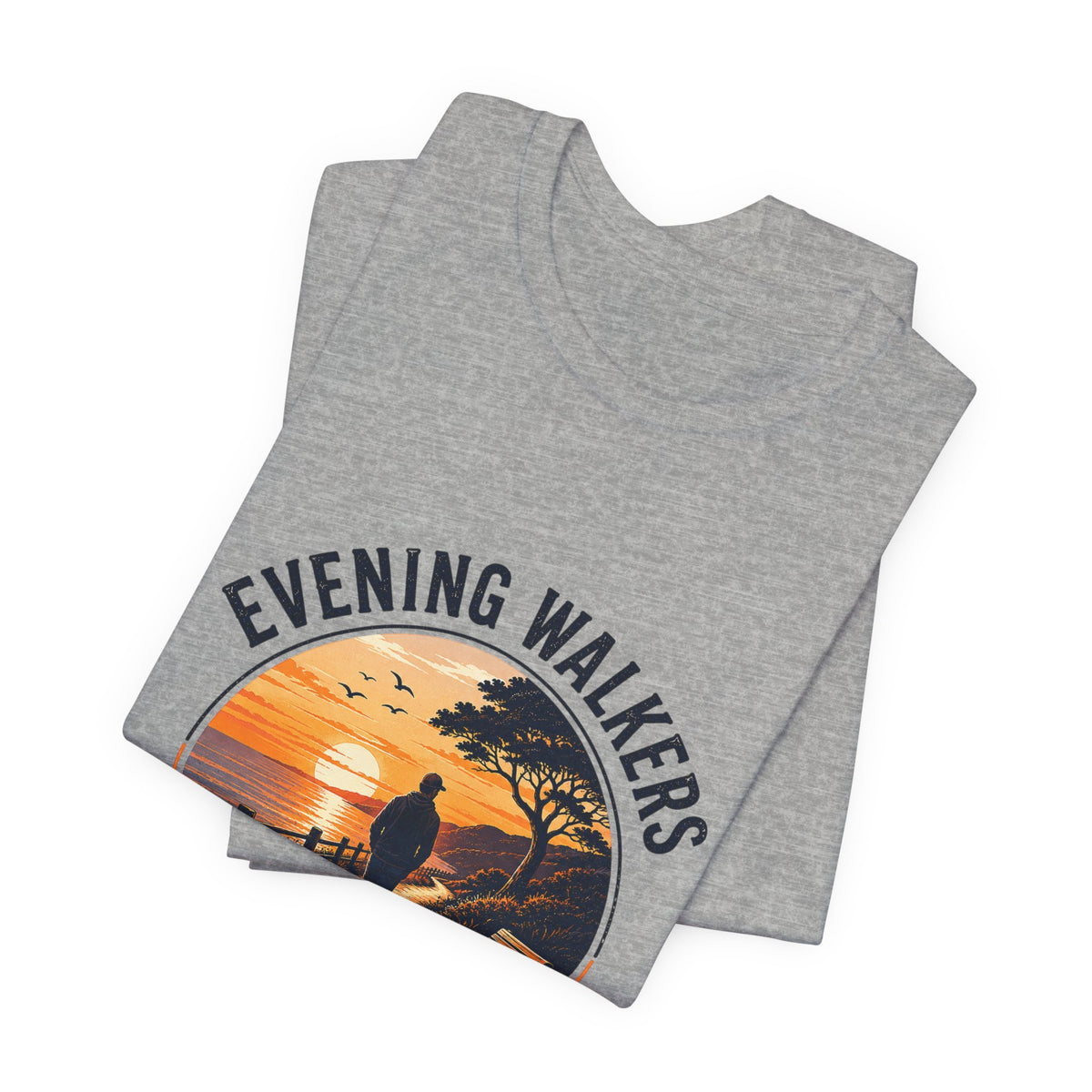 Evening Walkers Sunset Walk T-Shirt — Sunset Silhouette Tee