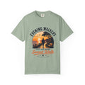 Sunset Walk T-Shirt — "Evening Walkers: Just One More Sunset Walk" Graphic Tee