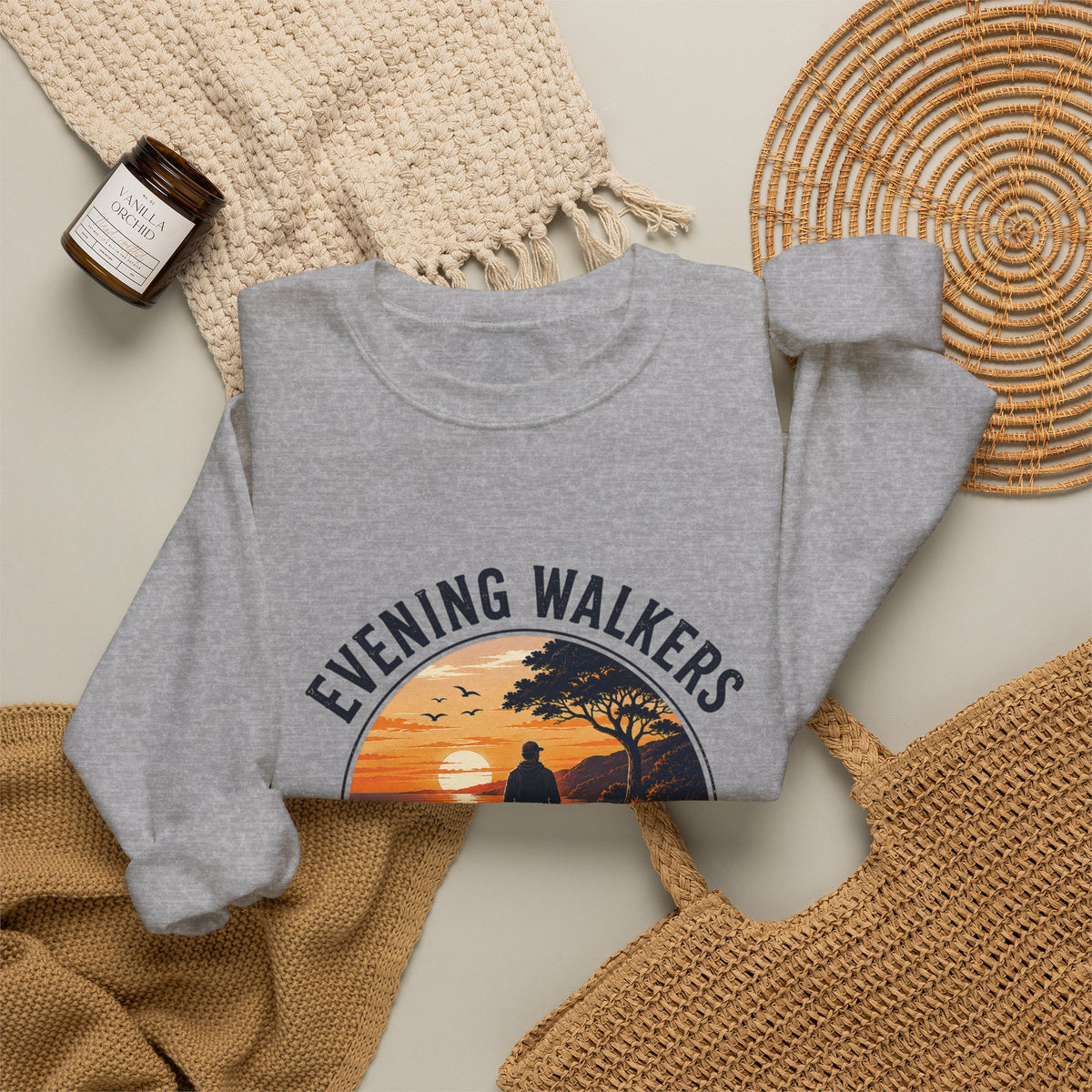 Evening Walkers Sweatshirt — "Just One More Sunset Walk" Crewneck