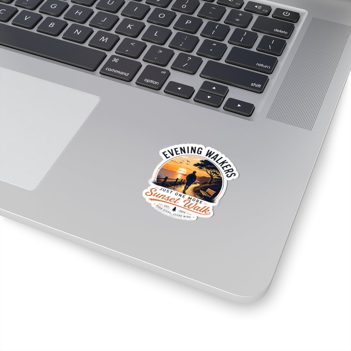 Evening Walkers Sunset Walk Sticker — Kiss-Cut Vinyl Decal
