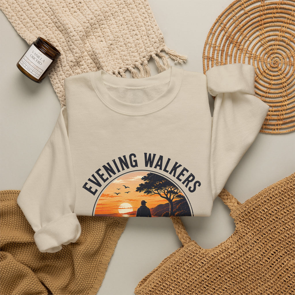 Evening Walkers Sweatshirt — "Just One More Sunset Walk" Crewneck