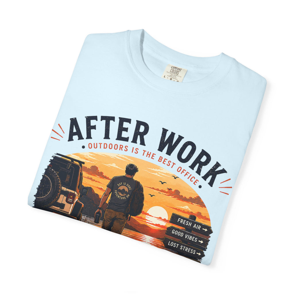 After Work Clock Out Watch Sunset T-Shirt