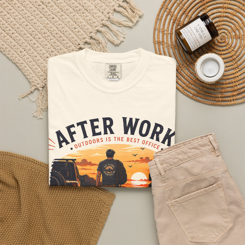 After Work Clock Out Watch Sunset T-Shirt