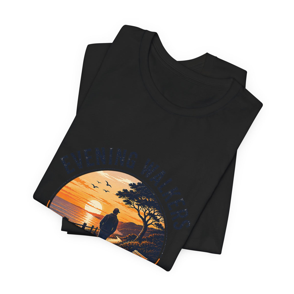 Evening Walkers Sunset Walk T-Shirt — Sunset Silhouette Tee