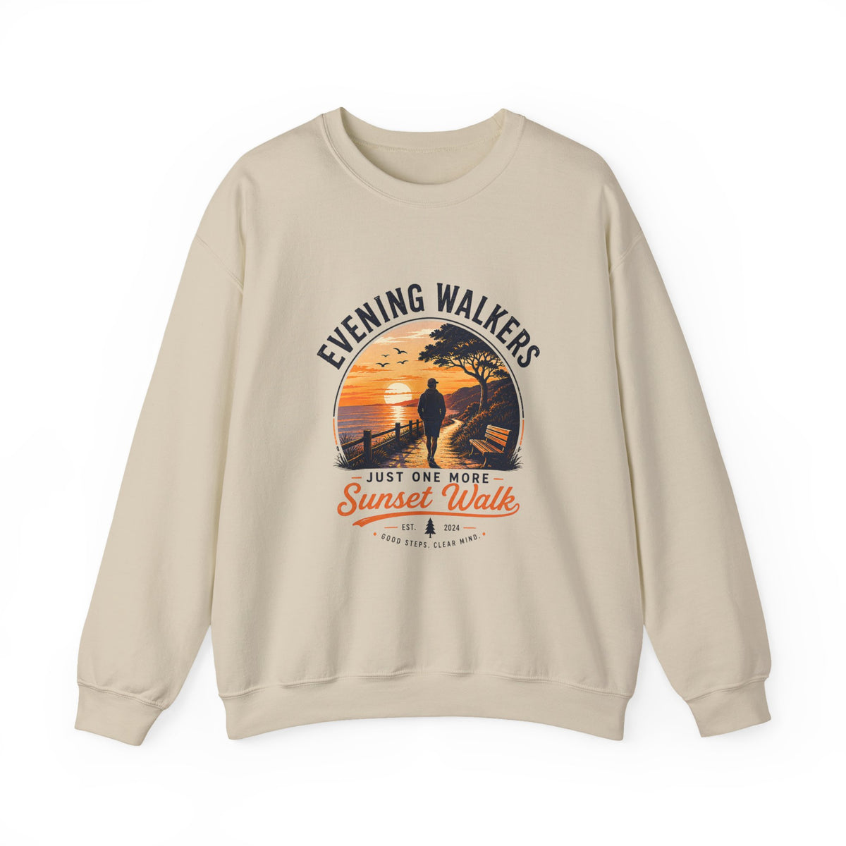 Evening Walkers Sweatshirt — "Just One More Sunset Walk" Crewneck