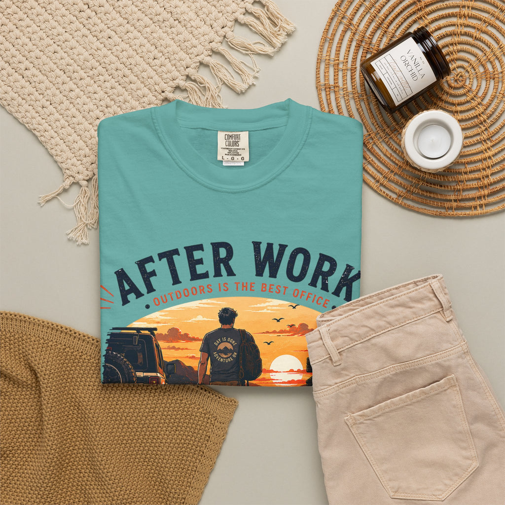 After Work Clock Out Watch Sunset T-Shirt