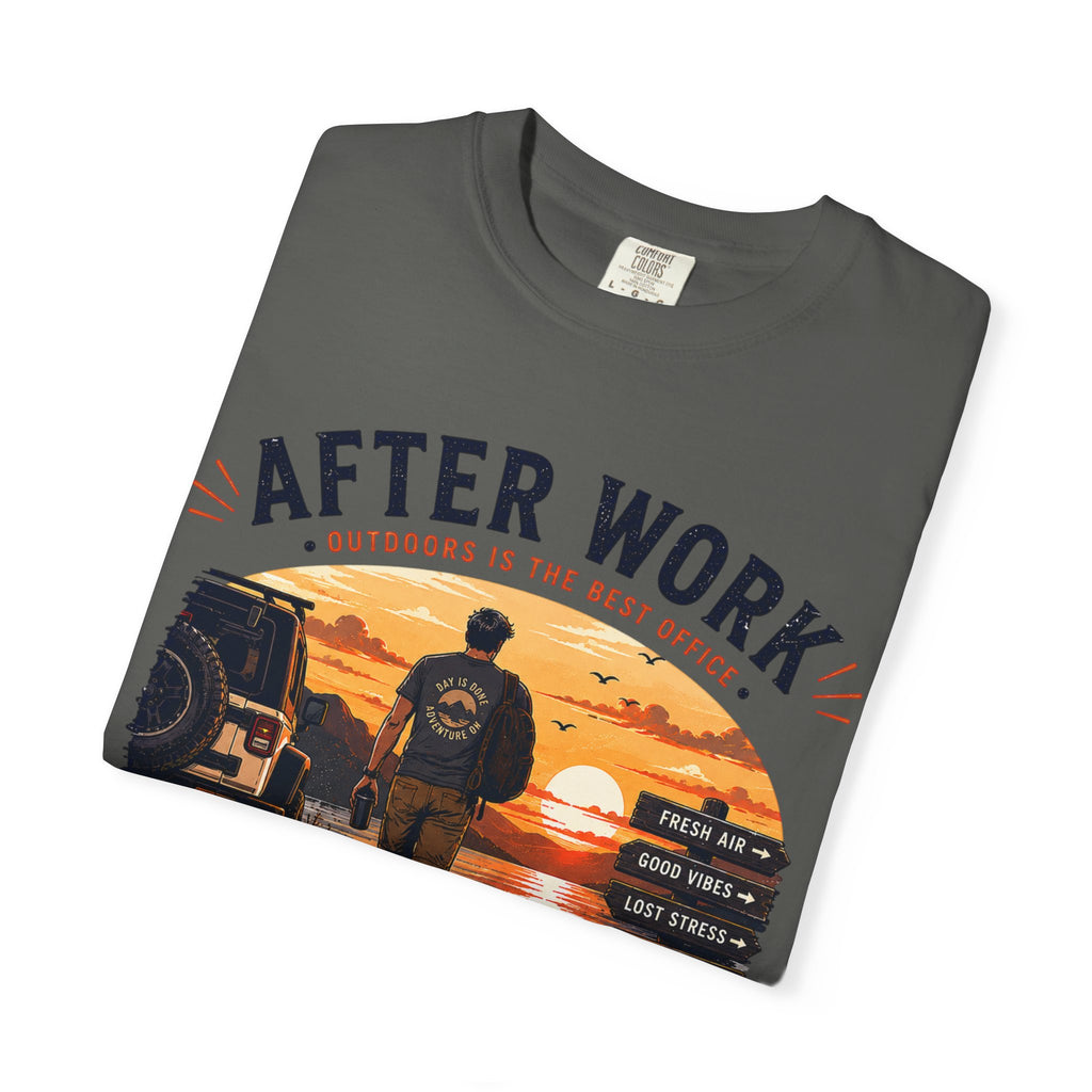 After Work Clock Out Watch Sunset T-Shirt