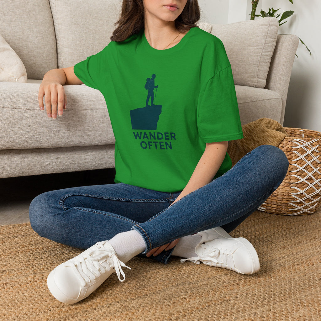 Hiker on Cliff T-Shirt
