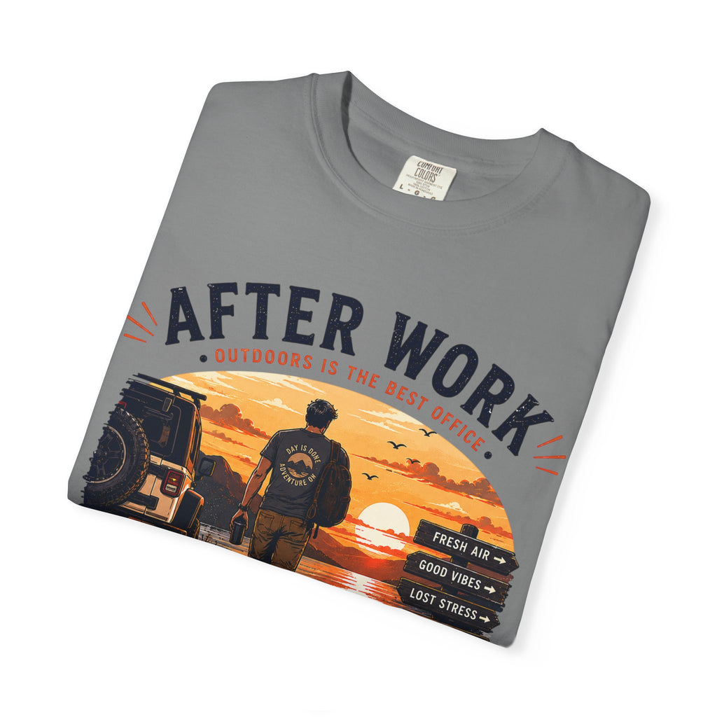 After Work Clock Out Watch Sunset T-Shirt