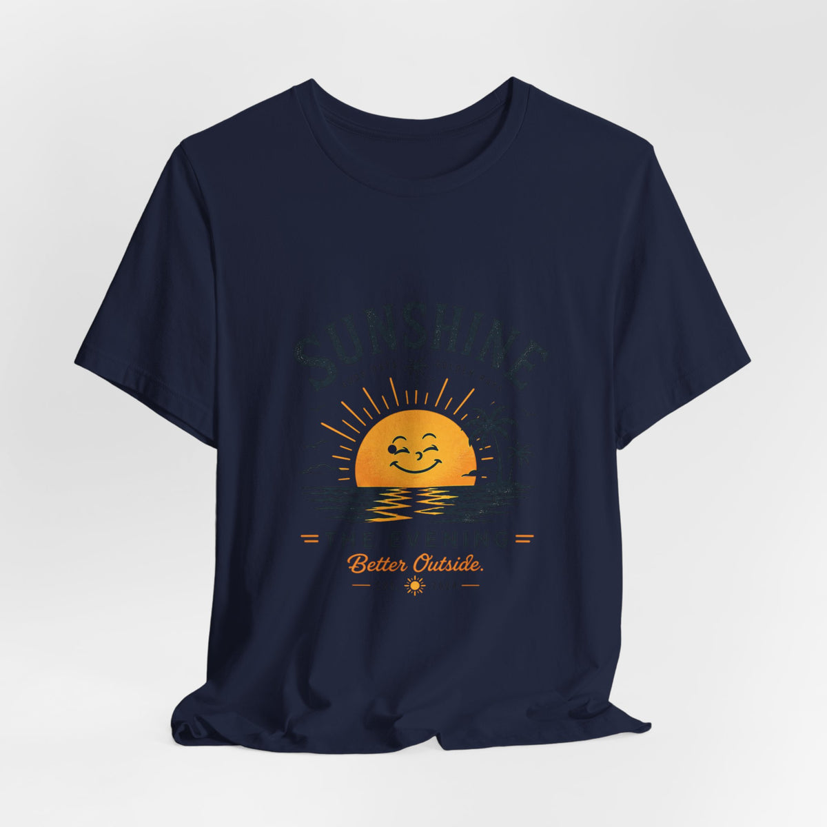 Sunshine Sunset Graphic Tee — 'Sunshine The Evening' Beach T-Shirt