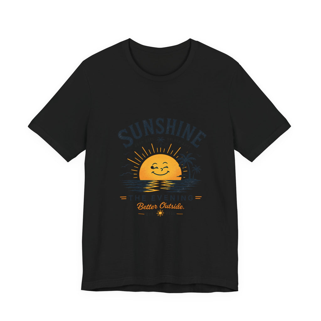 Sunshine Sunset Graphic Tee — 'Sunshine The Evening' Beach T-Shirt