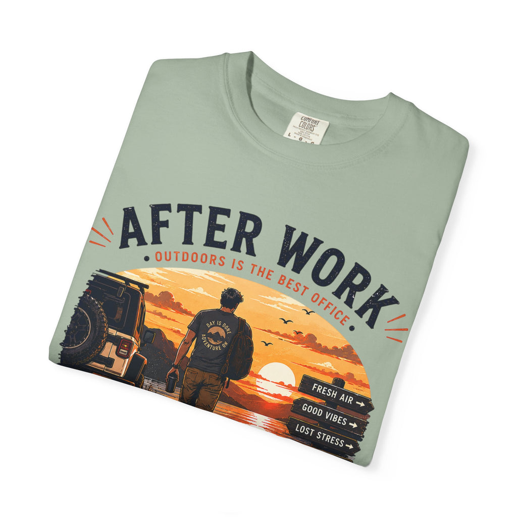 After Work Clock Out Watch Sunset T-Shirt