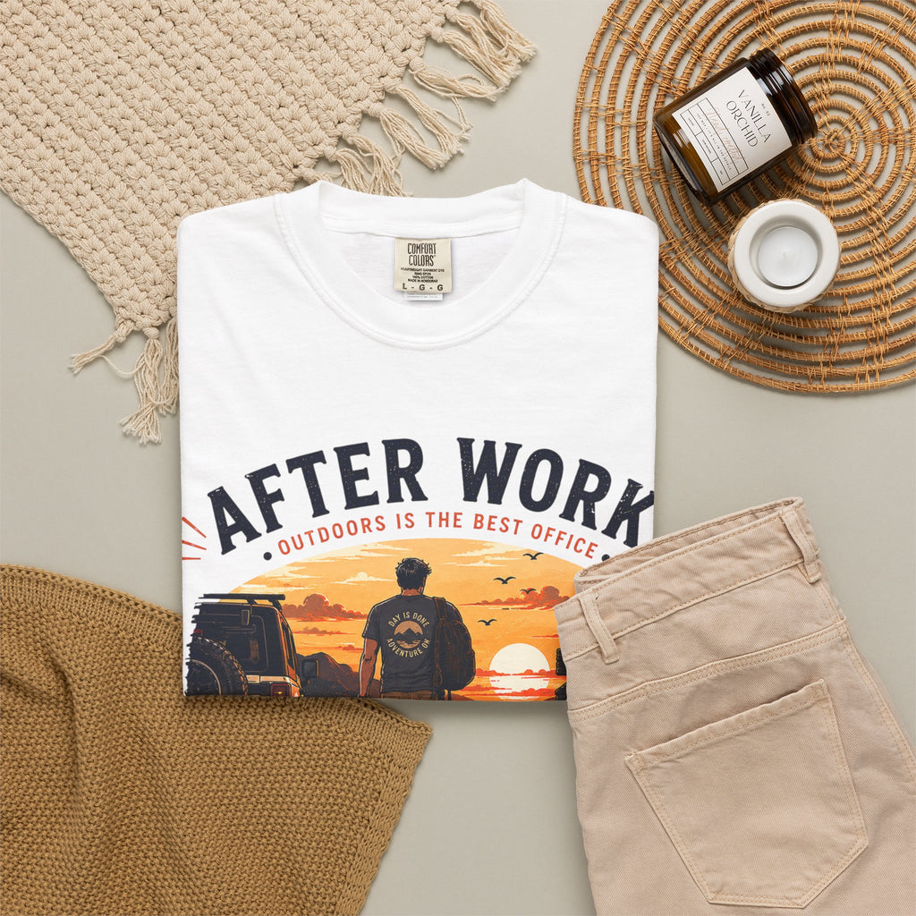After Work Clock Out Watch Sunset T-Shirt