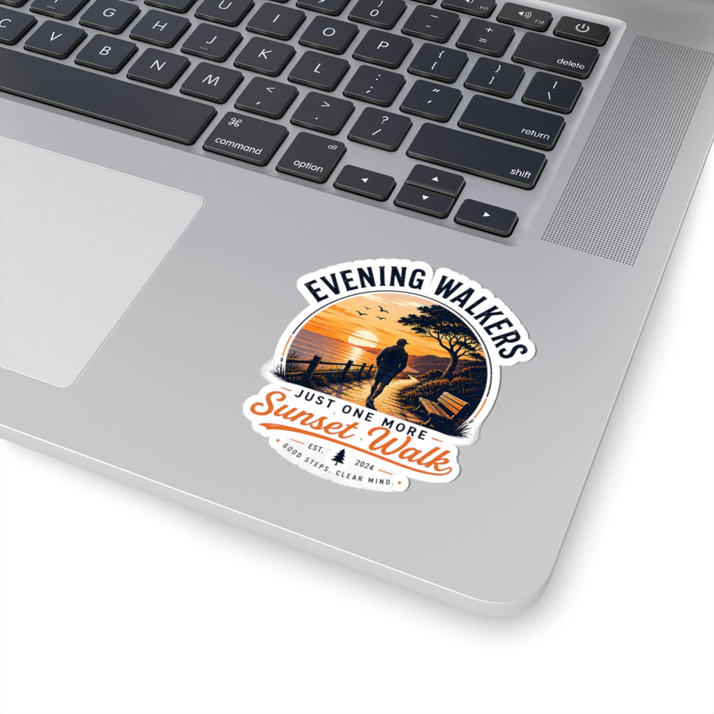 Evening Walkers Sunset Walk Sticker — Kiss-Cut Vinyl Decal
