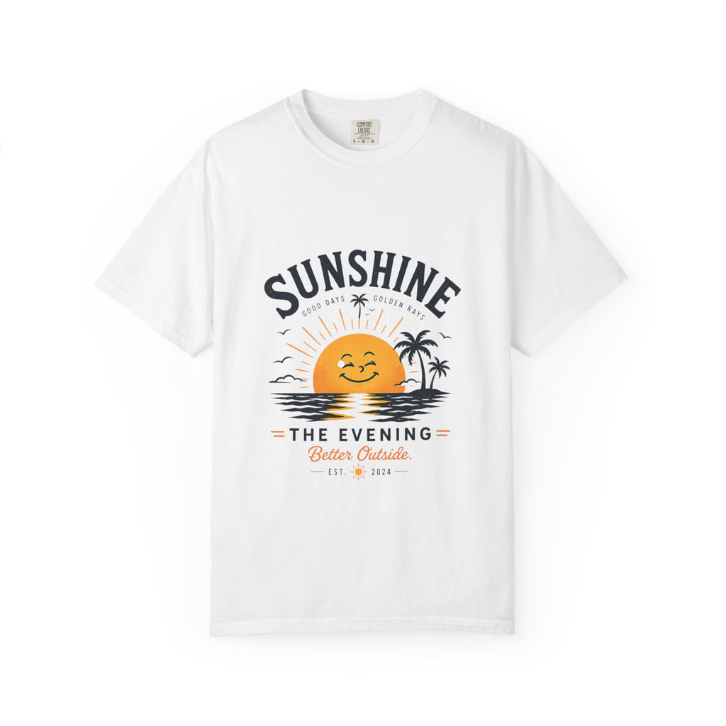 After Work Outdoors T-Shirt — "Clock Out. Watch Sunset." Fishing Sunset Tee