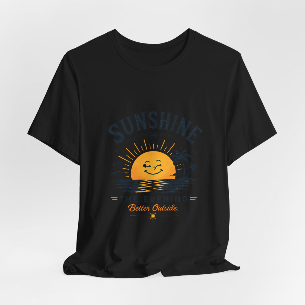 Sunshine Sunset Graphic Tee — 'Sunshine The Evening' Beach T-Shirt