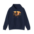 Clock Out Hoodie — Retro Sunset Fishing Hooded Sweatshirt