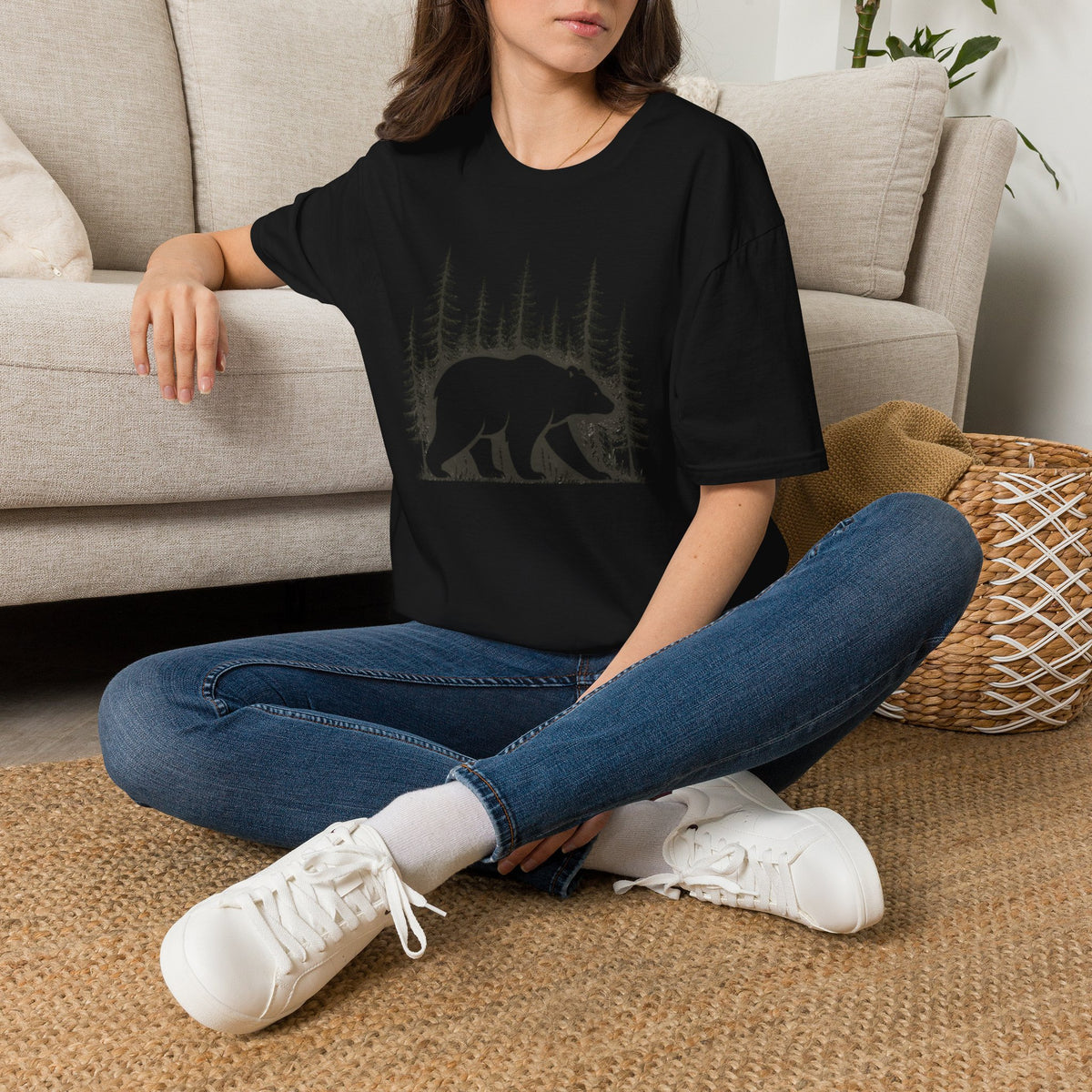 Forest Bear Silhouette T-Shirt