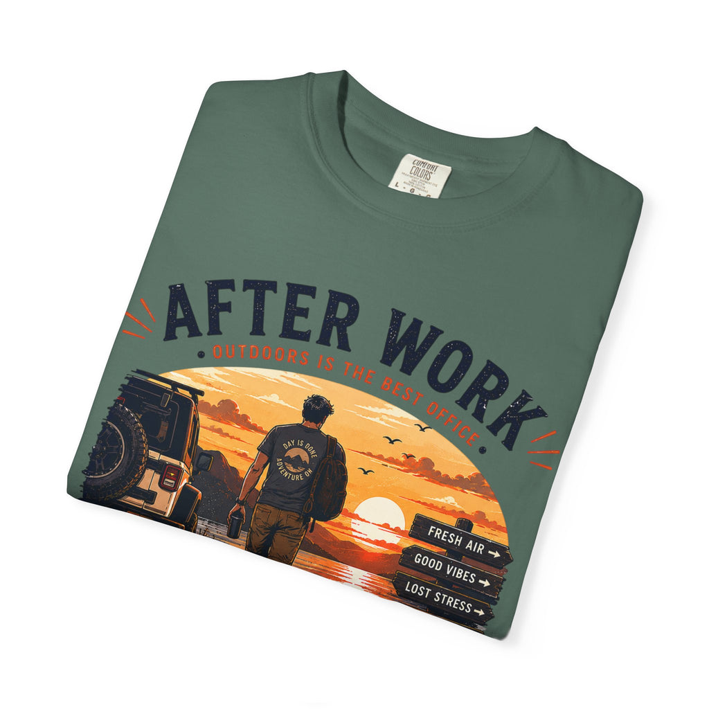 After Work Clock Out Watch Sunset T-Shirt
