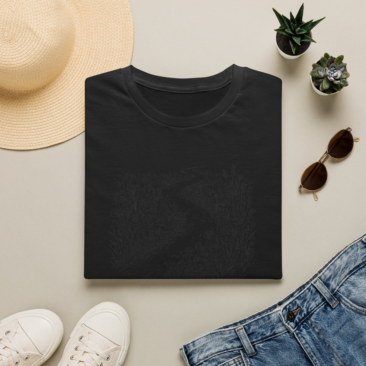 Winding path through grass T-Shirt