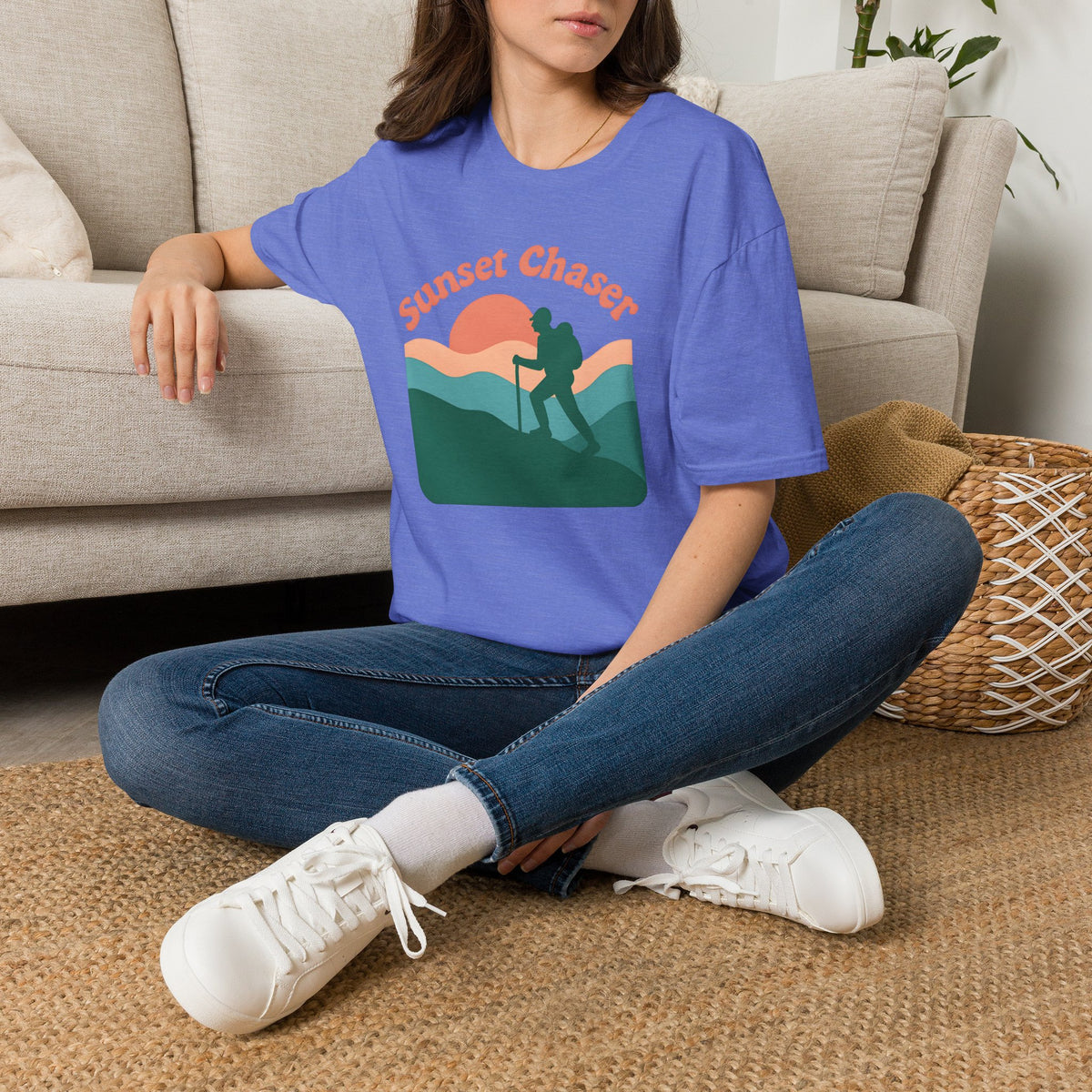 Hiker on Sunset Trail T-Shirt