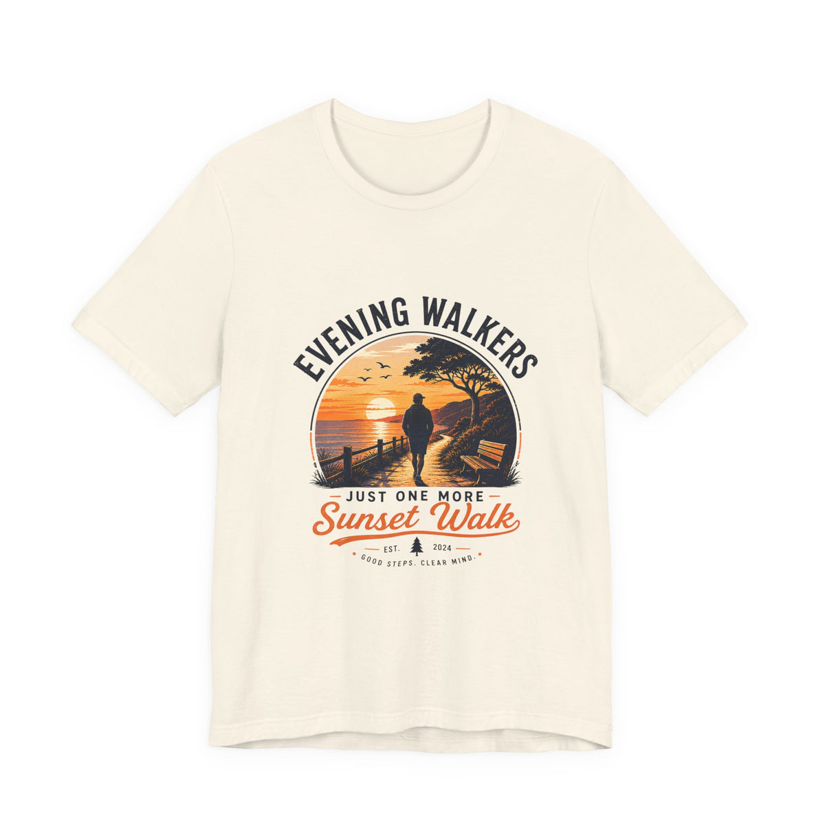 Evening Walkers Sunset Walk T-Shirt — Sunset Silhouette Tee